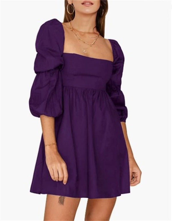 A- Line Casual Short Mini Dress