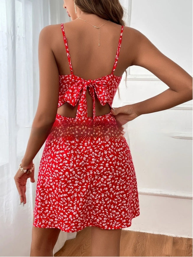 Sling Mini Dress Beach Vacation